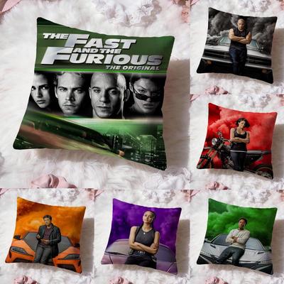 Movie TThe Fast The FuriousS Cushion Cover Premium Comfort Reversible Pillow Cove -Two In One Design for Any Room & Car Interior