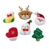Ornamenti Fai da Te per Albero di Natale - Bambole Peluche Cartoni Animati - Babbo Natale, Renna & Pupazzo di Neve con Cappello & Sciarpa