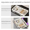 Expandable Drawer Organizer Adjustable Flatware Cutlery Holder Tray  Drawer Divider