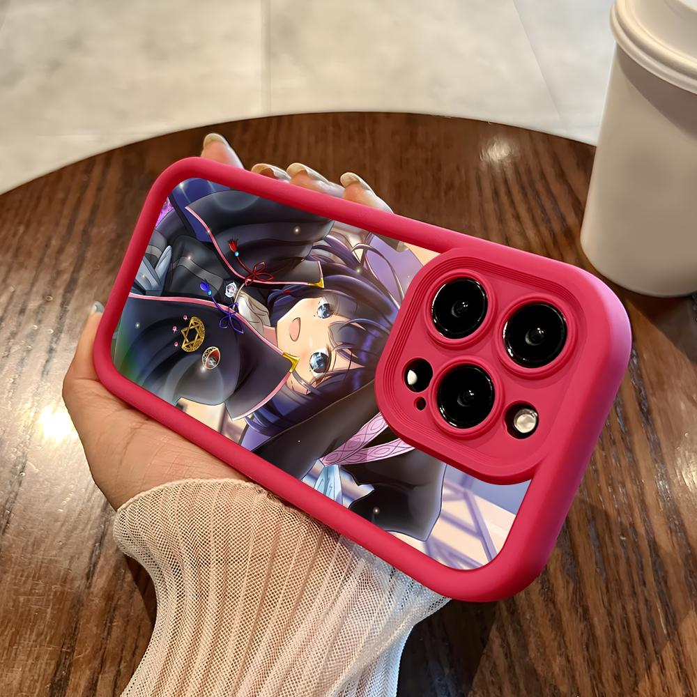 Wandering Witch Saya Phone Case for iPhone 17 16 15 14 13 12 11 Air Pro Max Plus Red Soft TPU Shockproof Cover