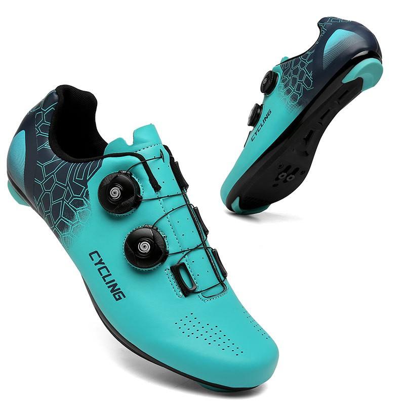 Men Women Cycling Shoes Road Mountain Bike Clipless Flat Pedal Lightweight Durable Rubber Sole