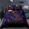 Peacock Duvet Cover Plum Blossom Decor Bedding Set King Size Crane Peacock Feather Floral Pattern Romantic Polyester Quilt Cover