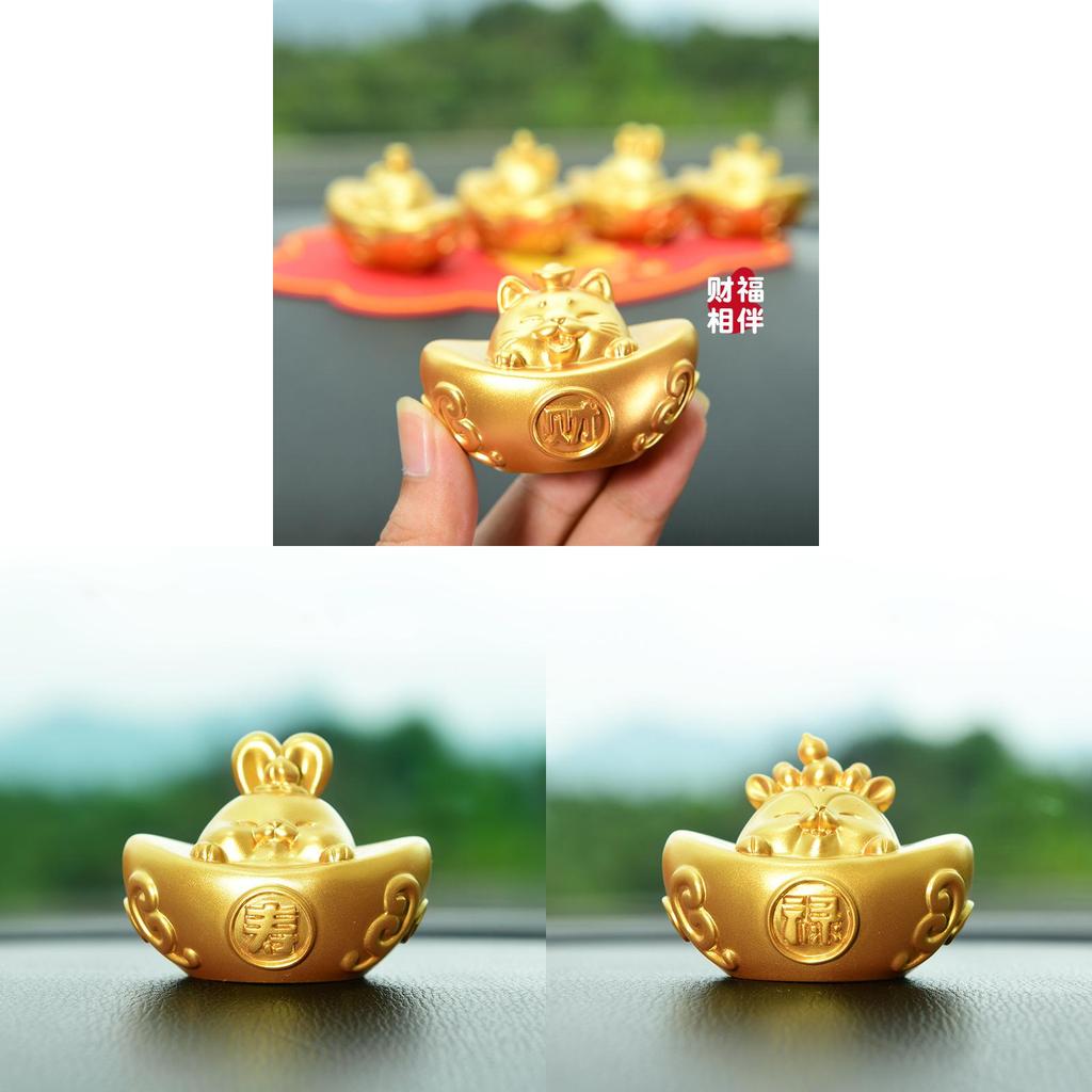 Five Blessings Auspicious Charm Resin Figurine Home Decor Gift For Celebrations And Weddings