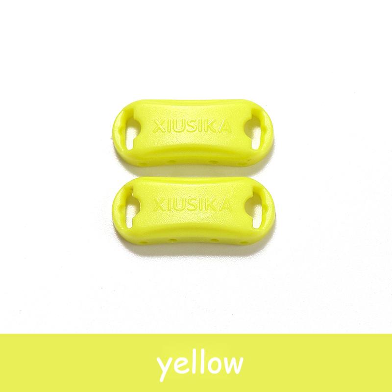 2pcs/pai Elastic Laces Buckle Shoelaces for Sneakers Shoelace Accessories Plastic Shoelace Lock Sports Shoe Kit AF1 Shoe Decora