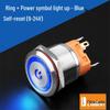 Lanbo 22A Stainless Steel Illuminated Self-Locking Momentary Push Button Elevator Switch