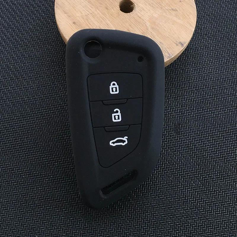 Silicone Car Key Case Bag Soft Remote Cover Protector for Universal 3 Buttons VVDI2 Wire Remote for Xhorse MINI Programmer VVDI