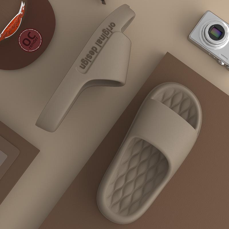 Nordic Style Women's Summer Home Slippers - Soft, Thick-Soled, Non-Slip Sandals for Couples.