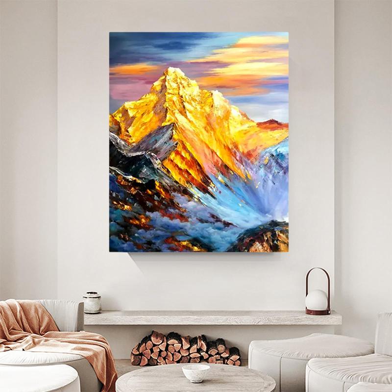 Framed Paint By Numbers Kit For Adults Beginner & Kids Ages 8-12, Easy Flower Paint By Numbers With Frame