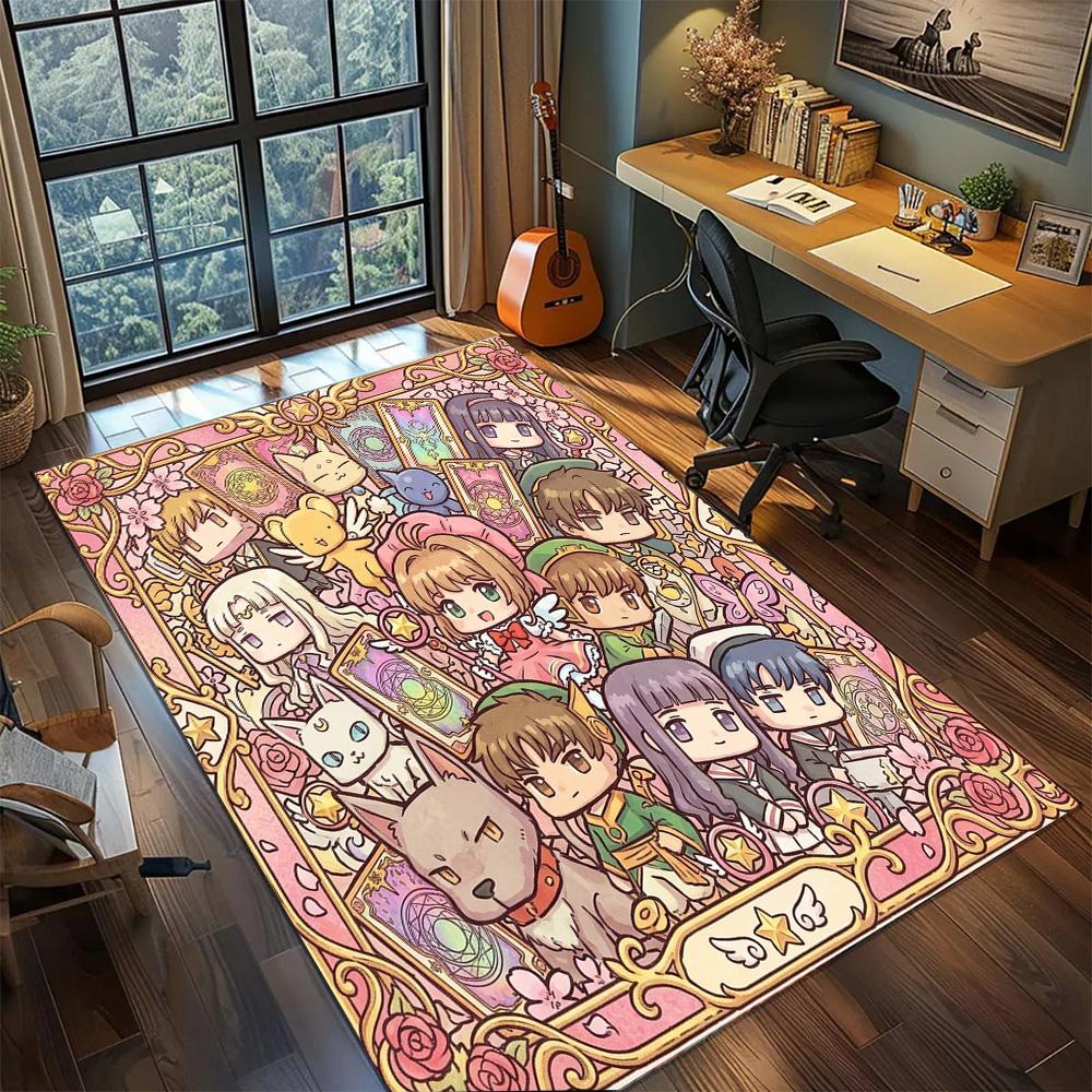 Cardcaptor Sakura Large Area Washable Floor Mat Rug Carpet Non Slip Home Decor Gamer Room Bedroom.-TING