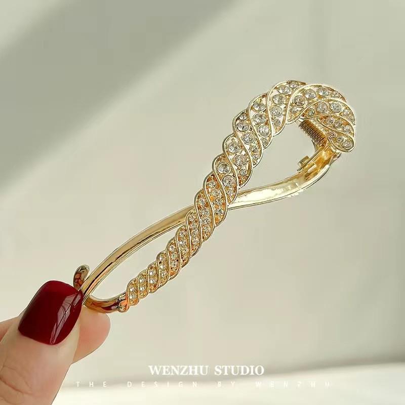 Ancient Style Lily Tulip Tassel Twist Hair Clip for Hanfu Updo