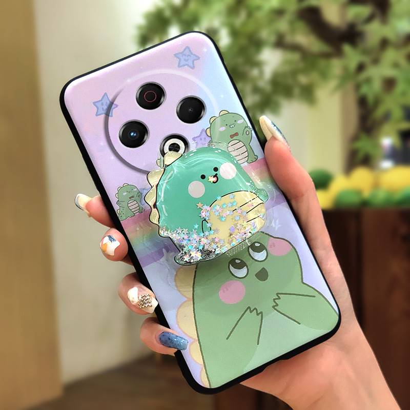 Stoßfest Wasserdicht Handyhülle Für Tecno Spark30 4G/KL6 Hautgefühl Silikon Weiche Hülle Drehbarer Ständer Schmutzabweisend