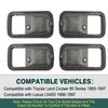 4PCS Car Interior Door Handle Cover Bezel Front Rear Left Right for Toyota Land Cruiser 1993-1997 Lexus LX450 1996-1997
