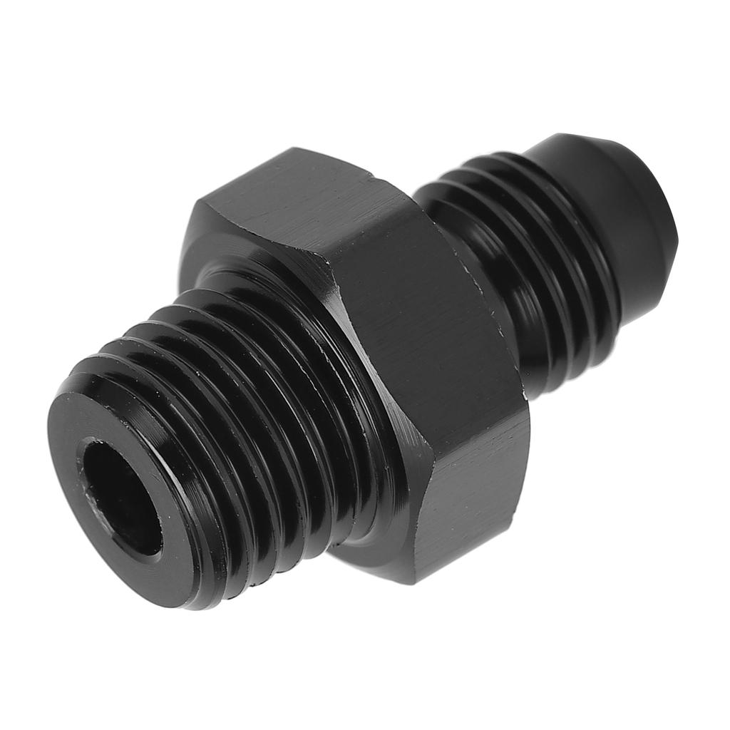 Fuel Line Fitting 4 AN To 1 4 NPT Black Anodized 6061‑T6 Aluminum Automobile Accessory
