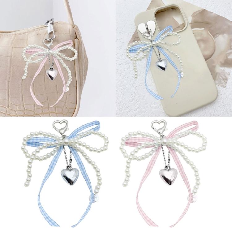 Eye Catching Phone Charm Unique Bowknot Keyring Delicate Keychain Phone Accessories Bag Pendant for Purse Backpack