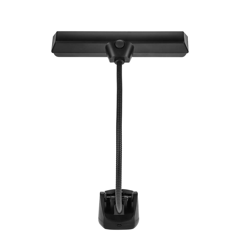 Music Stand Light, 9 LED Beads, Adjustable, Clip-on, USB Rechargeable, Suitable for PC WorkOfficeStudentBedroomDesktopReadingPianoBand