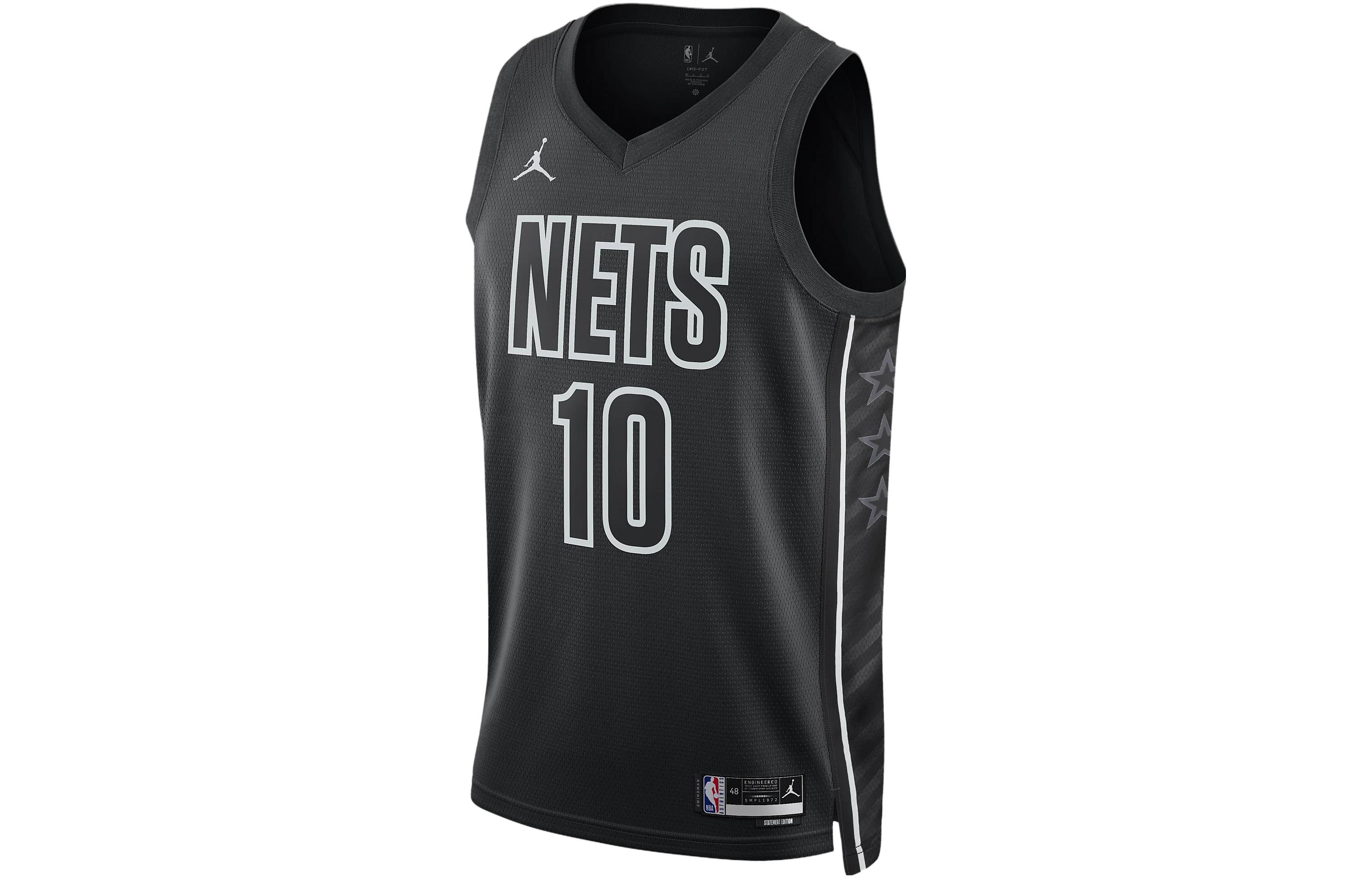 Футбольная форма Jordan Brooklyn Nets Statement Edition Бруклин Нетс Мужская Черная DO9518-013 L