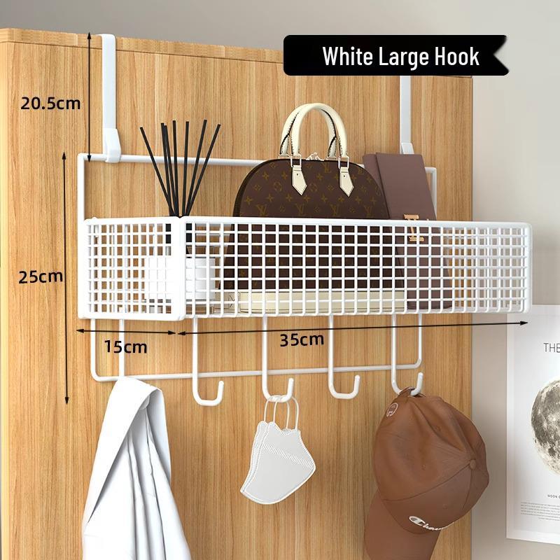 Wall-Mounted Entryway Storage Rack for Bedroom Doors