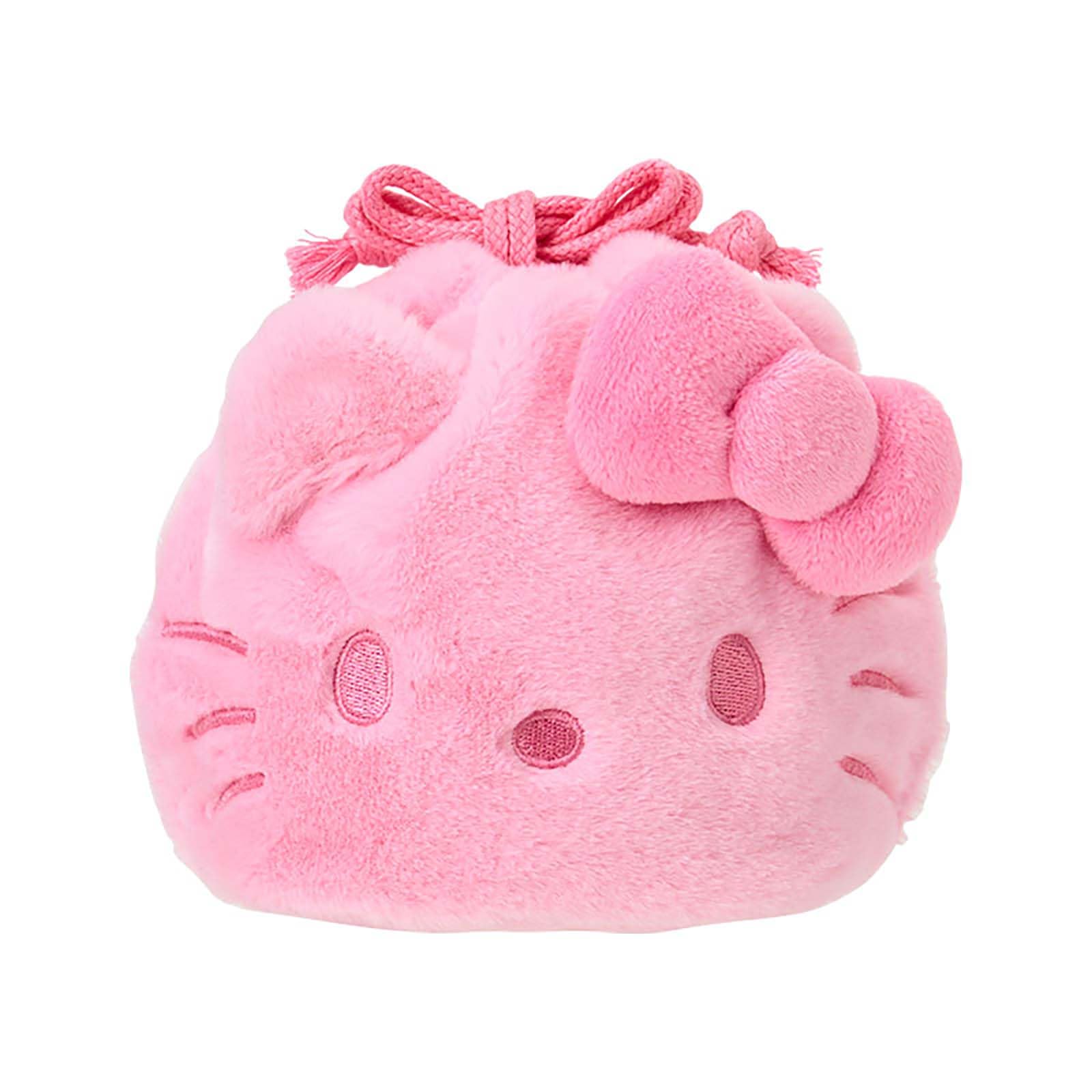 Sanrio Drawstring Bag Love Hello Hello Kitty Pink 418391 Face-Shaped (I Kitty)