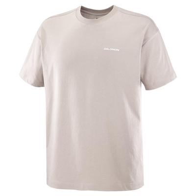 Casual Breathable Comfortable Soft Short Sleeve T-Shirt Men Tops Ethereal-Brown C25276