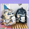 Stilvoller und vielseitiger Unisex-Rucksack für Studenten, große Kapazität, Graffiti-Bären-Design
