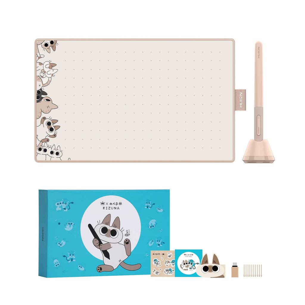 [Japan Exclusive] Nobeko HUION Collaboration Pen Tablet, Gift, Digital Drawing Like Drawing On Paper, No-Charge Pen, 8192 Pressure Levels, Tilt