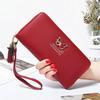 Women Long Zipper Coin Purses Tassel Design Clutch Purse Female Money Credit Card Holder Butterfly Luxury Brand Leather Wallets