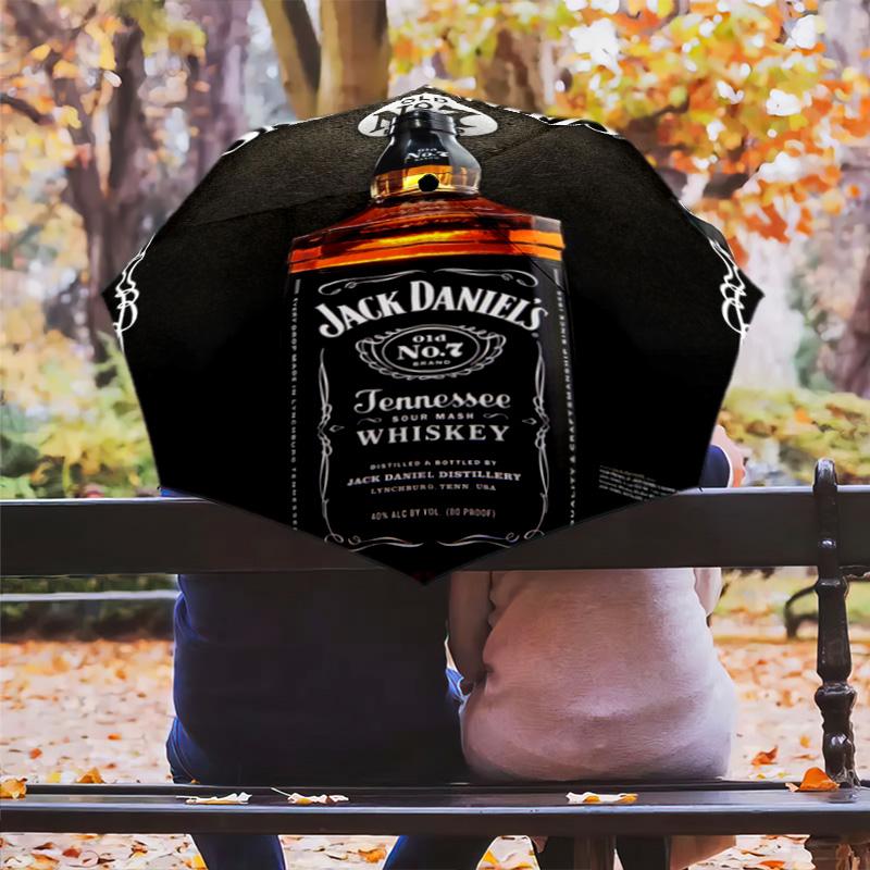 Jack Daniel's Legacy Automatic Umbrella - Suitable Travel Outdoor Portable Umbrella Birthday Gift Daily Essentials