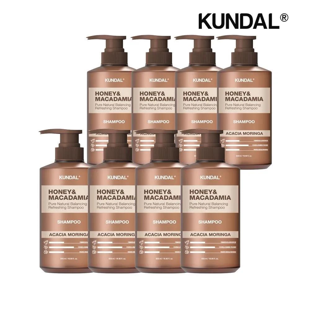 KUNDAL Honey & Macadamia Nature Shampoo Acacia Moringa 500ml x8