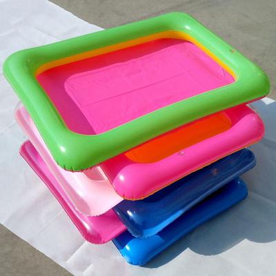 Summer Beach Children Fun Play Giocattolo sensoriale gonfiabile con vassoio di sabbia in PVC