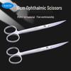 Curved Tip Stainless Steel Ophthalmology Surgical Scissors for Suture Removal and Dissection