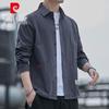 Men's Casual Cotton Long-Sleeve Utility Shirt