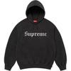 Supreme Washed Old English Hooded Sweatshirt Black