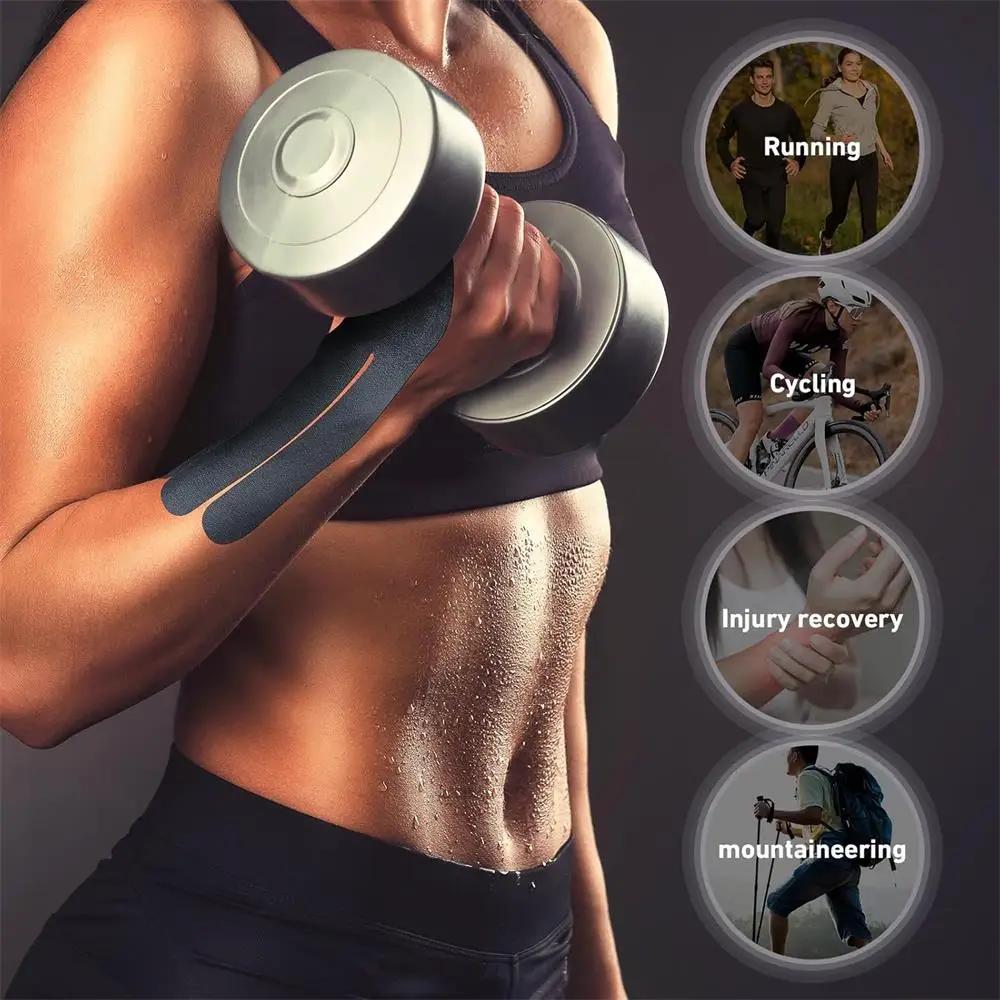 Durable And Safe 5/10/15/20Pcs Waterproof Precut Kinesiology Tape For Wrist Latex-Free Elastic Athletic Tape For Sports Joints Muscle Support