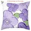 Floral Patterned 2D Printed Cushion Covers for Home Polyester Pillowcase, Sofa Decorative Cushion Cov Headboard Pillow