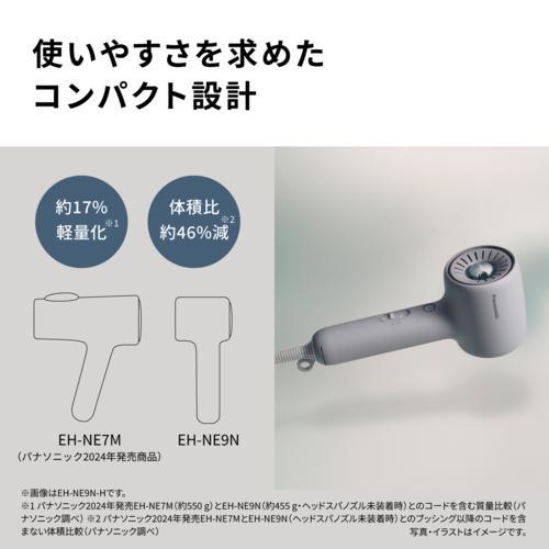 Panasonic EH-NE9N-H Hair Dryer Ionity UV Damage Protection Gray