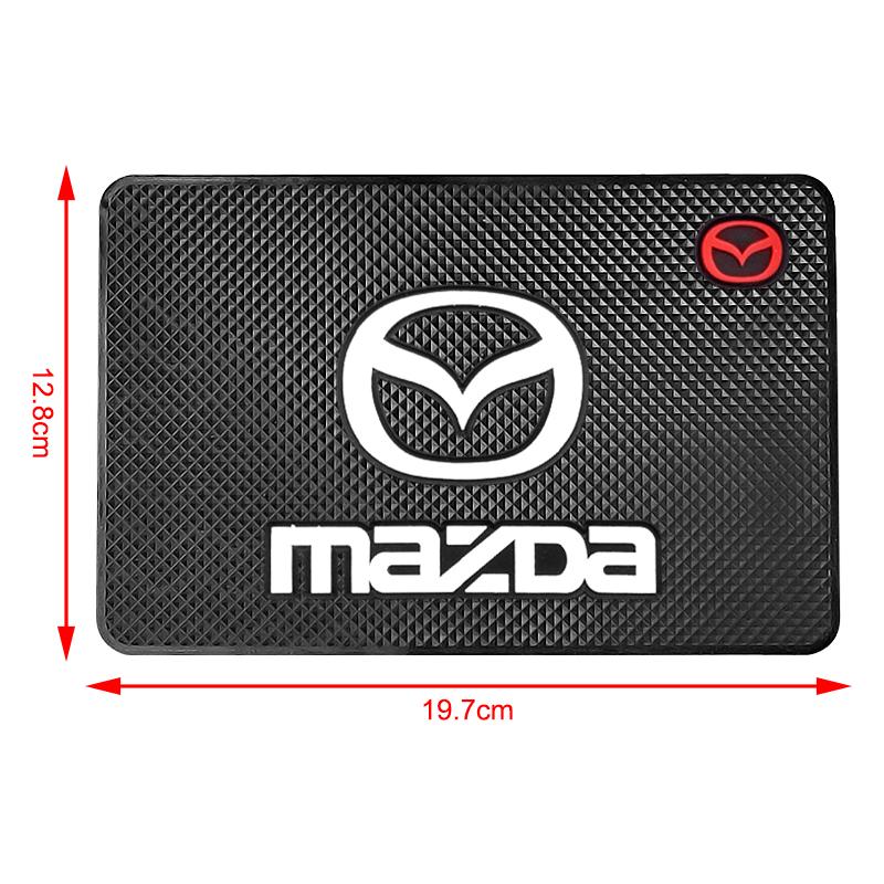 1Pcs Car Emblem Anti Slip Pad Phone Holder Non-Slip Mat Car Stlying For Mazda 6 3 CX5 5 2 323 CX7 Demio Atenza Axela MX30 CX30 CX3 CX9 RX8 RX7