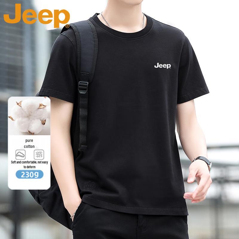 JEEP Men s Heavyweight Cotton Short-Sleeve T-Shirt 2XL