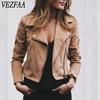 Women's Fashion Casual Solid Color Print Autumn Winter Long Sleeve POLO Neck Jackets & Coats