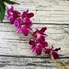 Purple Cymbidium Orchid Silk Flower Decoration Blossom