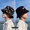 Korean Style Graffiti Bucket Hat - Reversible Sun Hat for Men & Women, Versatile for Spring/Summer.