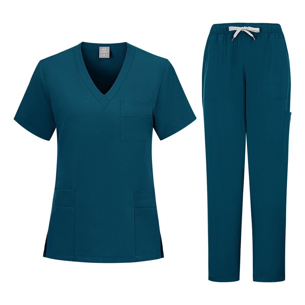Unisex Medical Scrub Suit - Sweat-Absorbing, Heat-Dissipating Workwear for Hospital Operating Rooms