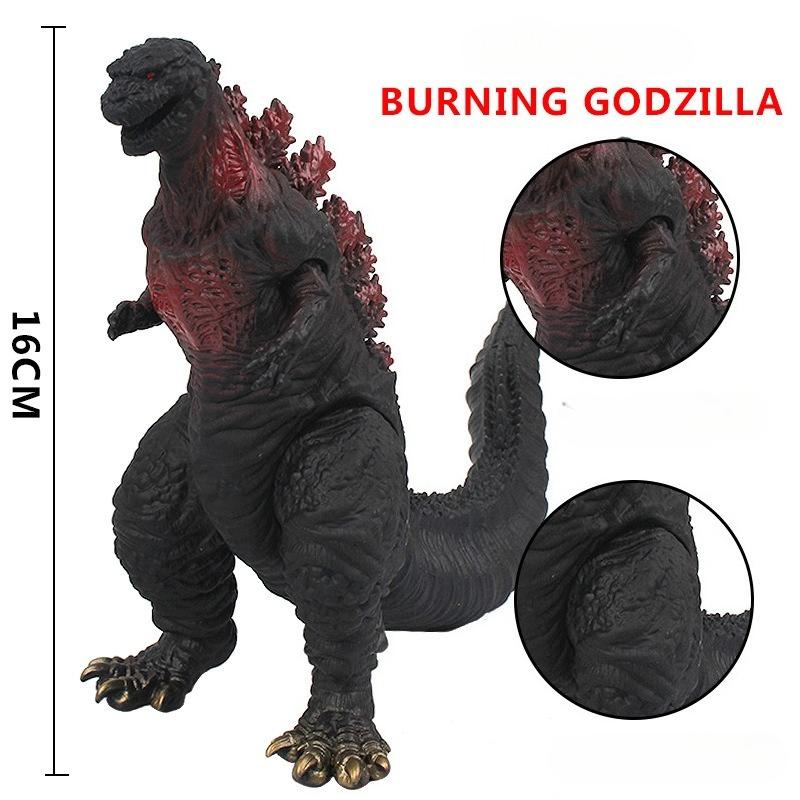 14.5cm Anime Godzilla X Kong : The New Empire Action Figure Titan Godzilla Soft Glue Monster Scale Model Doll Collection Toys