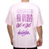 Puma Casual Breathable Sports Letter Print Round Neck Short Sleeve T-Shirt Unisex Tops Pink 625347-01