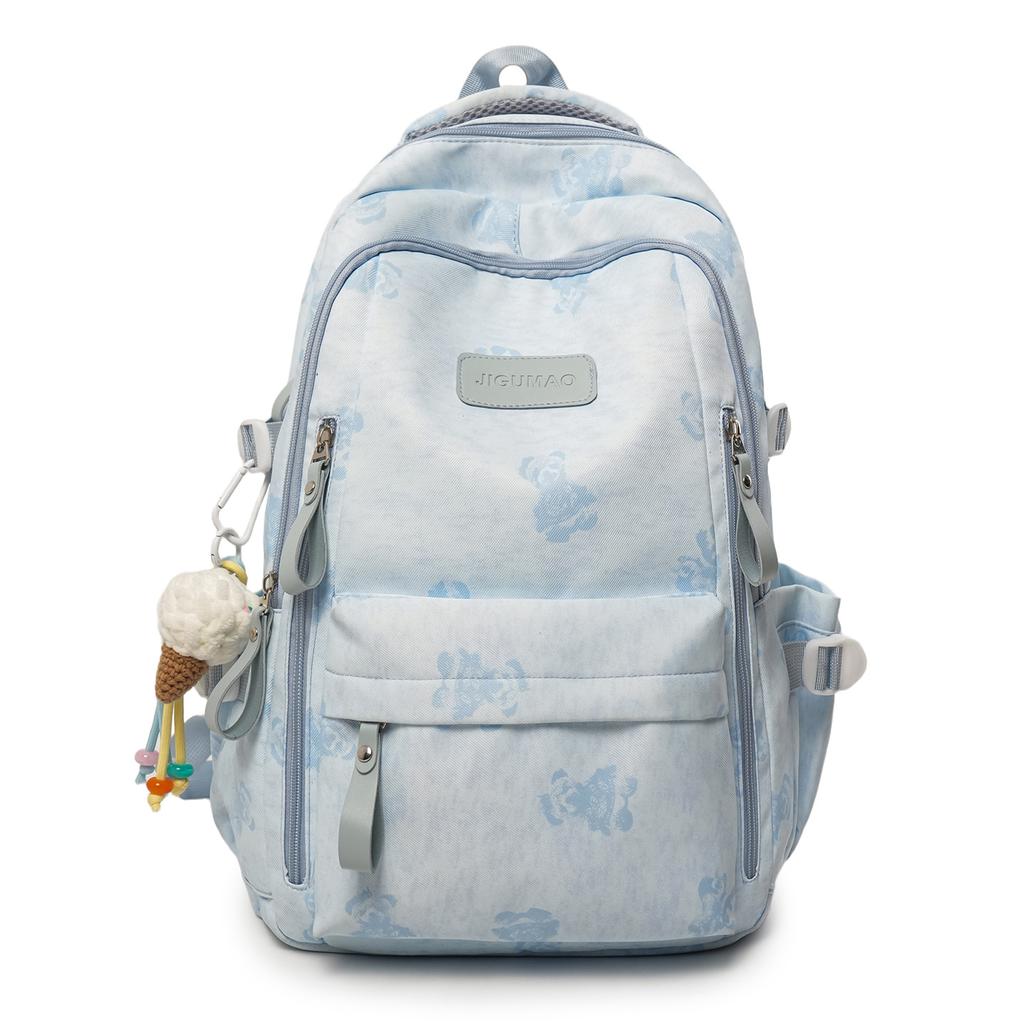 Schoolbag New Couple Backpack Large Capacity Fashion Printing Korean Student School Bag Going Out Commuter Travel Backpack