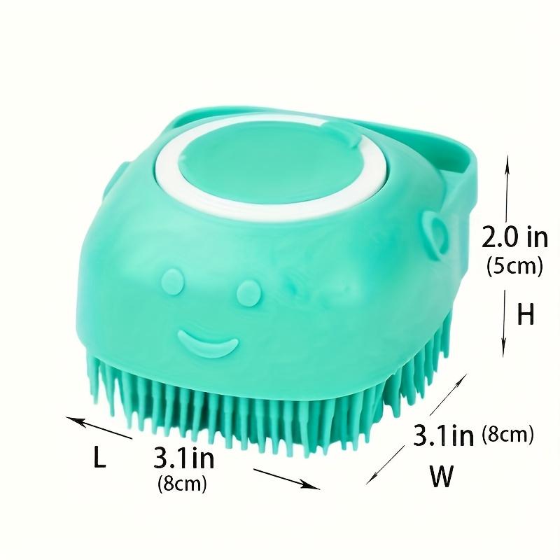 Silicone Pet Shampoo Brush With Shampoo Storage - Gentle Massage And Grooming Tool For Dogs And Cats