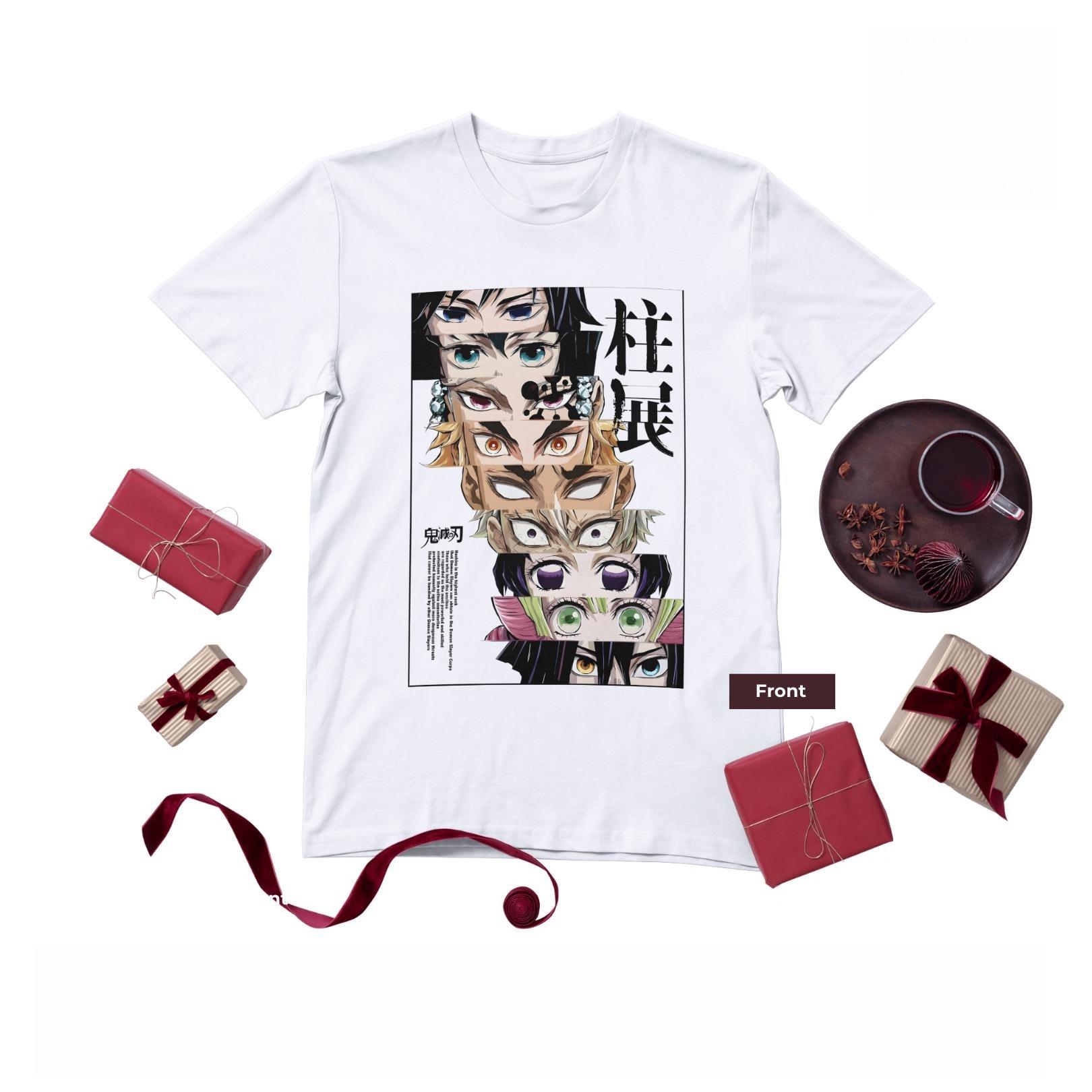 

Fan Art Anime 2026 New TShirt Casekuma Demon Hunter Nine Pillars Merch Otaku Apparel Inspired By Hashira Heavyweight Cutton S