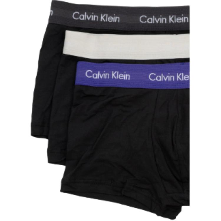 Calvin Klein Letter Print Elastic Waist Boxer Briefs 3-Pack Men Underwear Black U2664GH4X