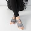Women's Spring and Summer New Cross Strap Backless Toe Professional Yoga Sports Non Slip Five Finger Socks