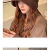 Warm Fisherman Hat for Women In Autumn and Winter, Hepburn Style, Fleece-lined, Octagonal Hat That Makes the Face Look Smaller, Versatile Plush Hat