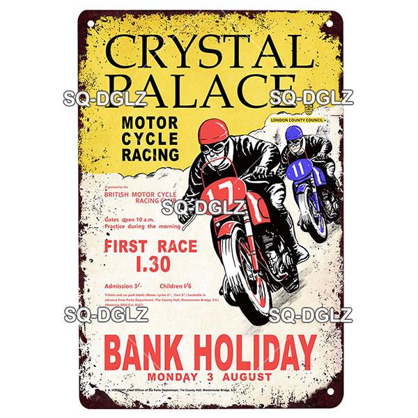 Motorcycles Metal Sign Vintage Plaque Metal Poster Tin Sign Wall Decoration Bar Pub Decor For Garage Racing Car Poster